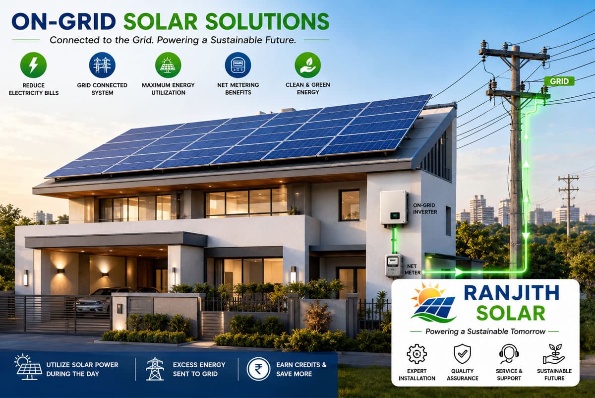 On-Grid Solar System Installation in Madurai